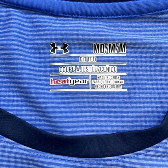 Under Armour Blue Fitted Shirt Size M, SKU: 190-3004 - Picture 6 of 6